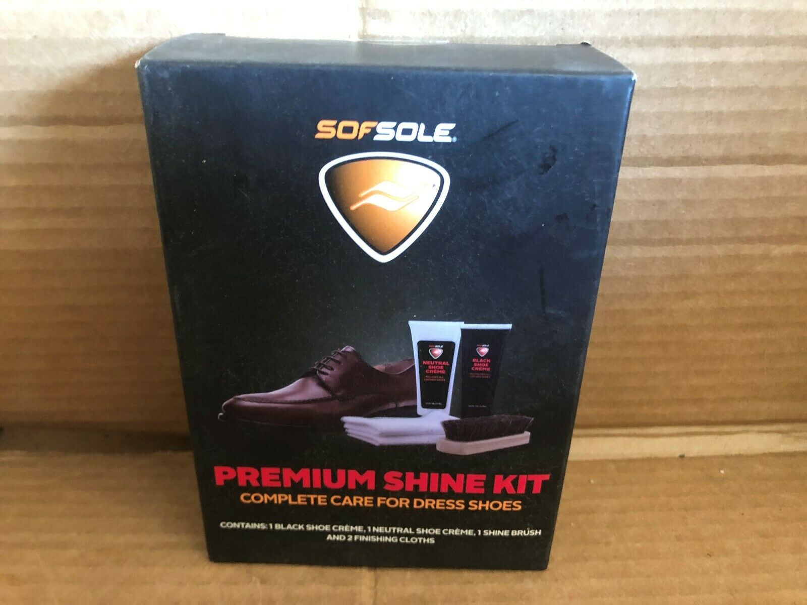 NEW SOFSOLE PREMIUM SHINE KIT COMPLETE CARE FOR DRESS SHOES