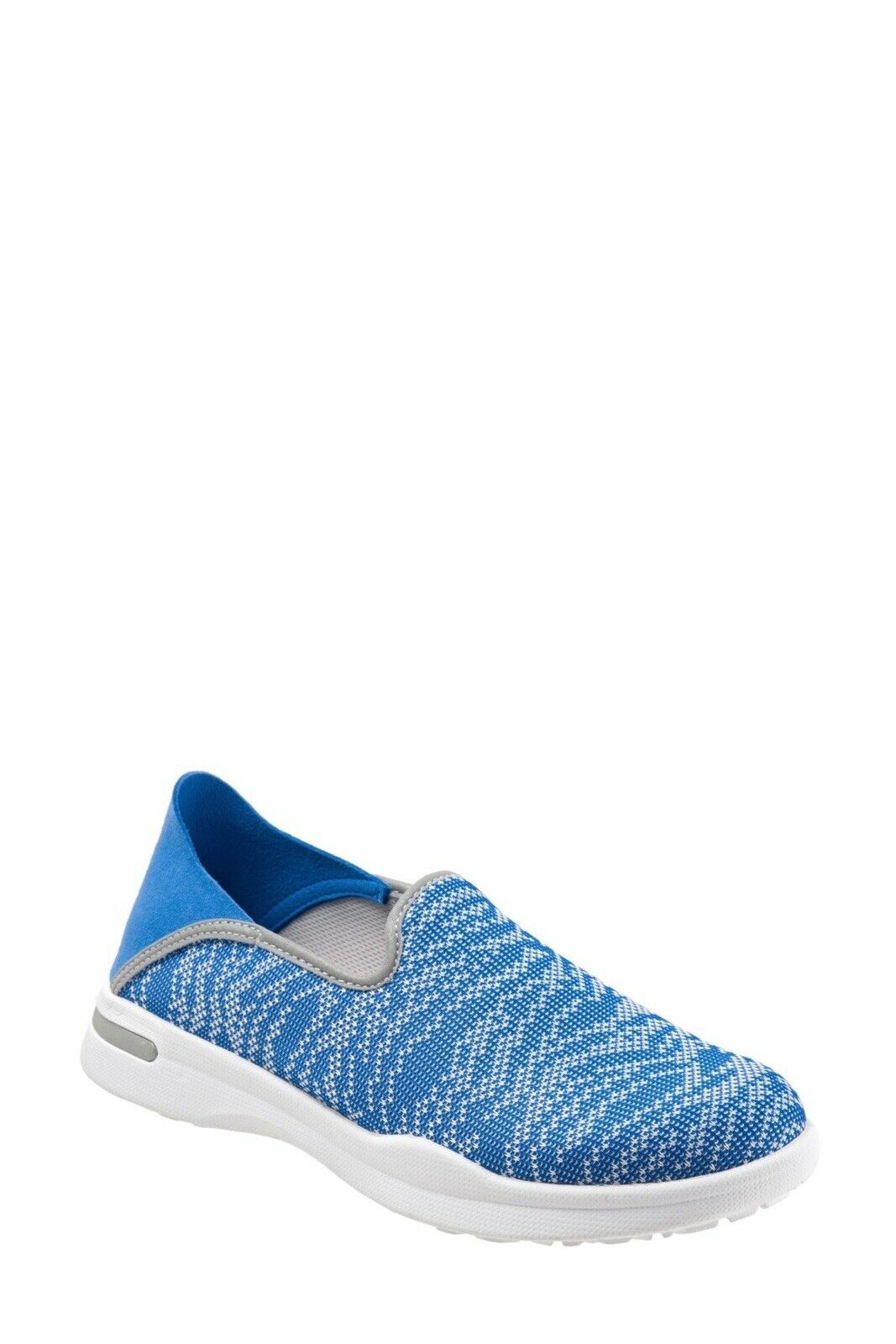NEW SoftWalk Convertible Slip-On Simba Knit Flat Sneaker Drop Down Heel Blue 9W