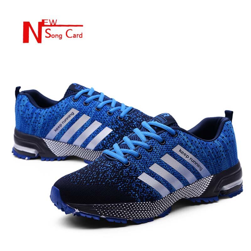New song card Men Shoes 2019 Fashion Summer Mesh Breathable Casual Shoes Lightweight Comfortable Walking Sneaker Plus size 39-47