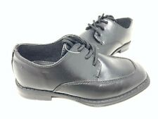 NEW! Sonoma Youth Boy's Alexander Lace Up Dress Shoes Black #085870 195QR tz