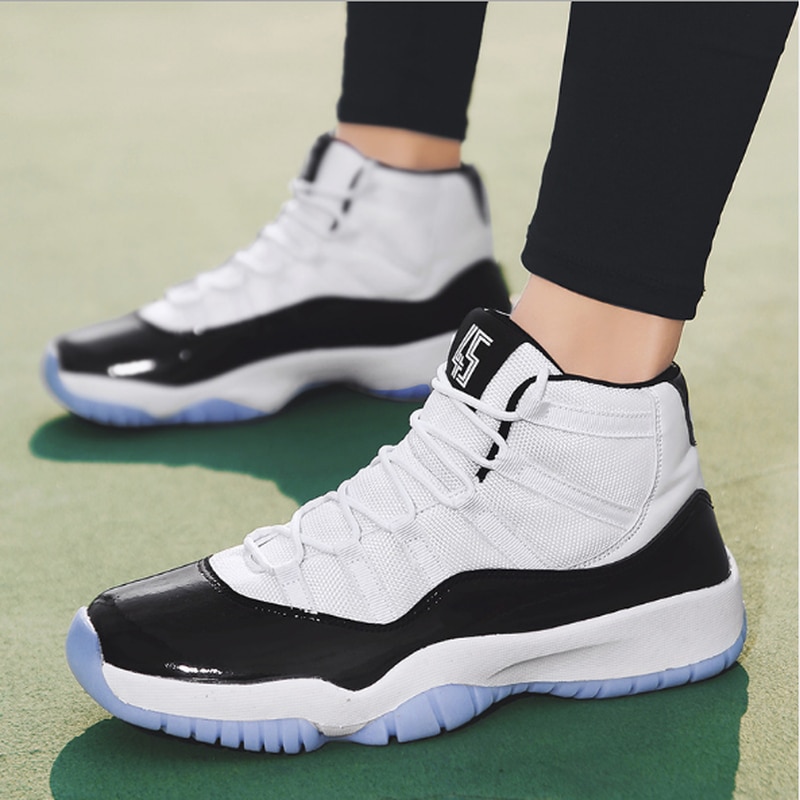 New Style Breathable Jordan Basketball Shoes Men 11 Boy High Top Shockproof Sneakers Non-slip Sports Sneakers Zapatillas Hombre