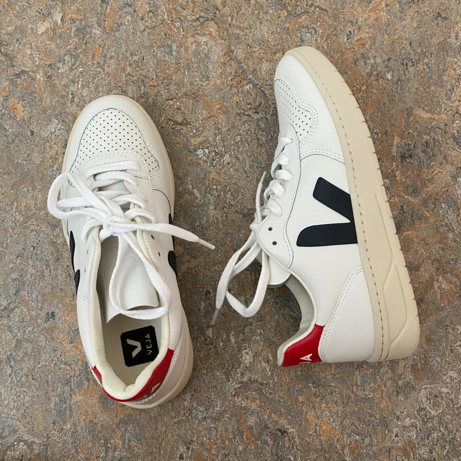 New Veja Extra White Nautico Sneakers Shoes Sz US 7 / 38