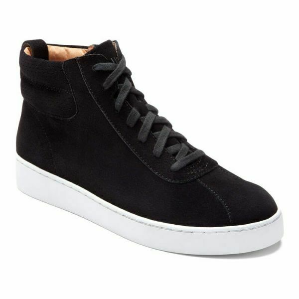 NEW Vionic Splendid Jenning Shoes Womens 9.5 Black Sneaker High Top Side Zipper