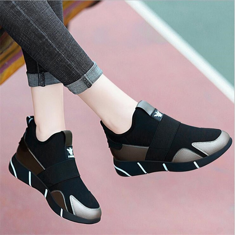 New Women Sneakers Vulcanized Shoes Ladies Casual Shoes Breathable Walking Mesh Flats Large Size Shoes zapatillas nike mujer