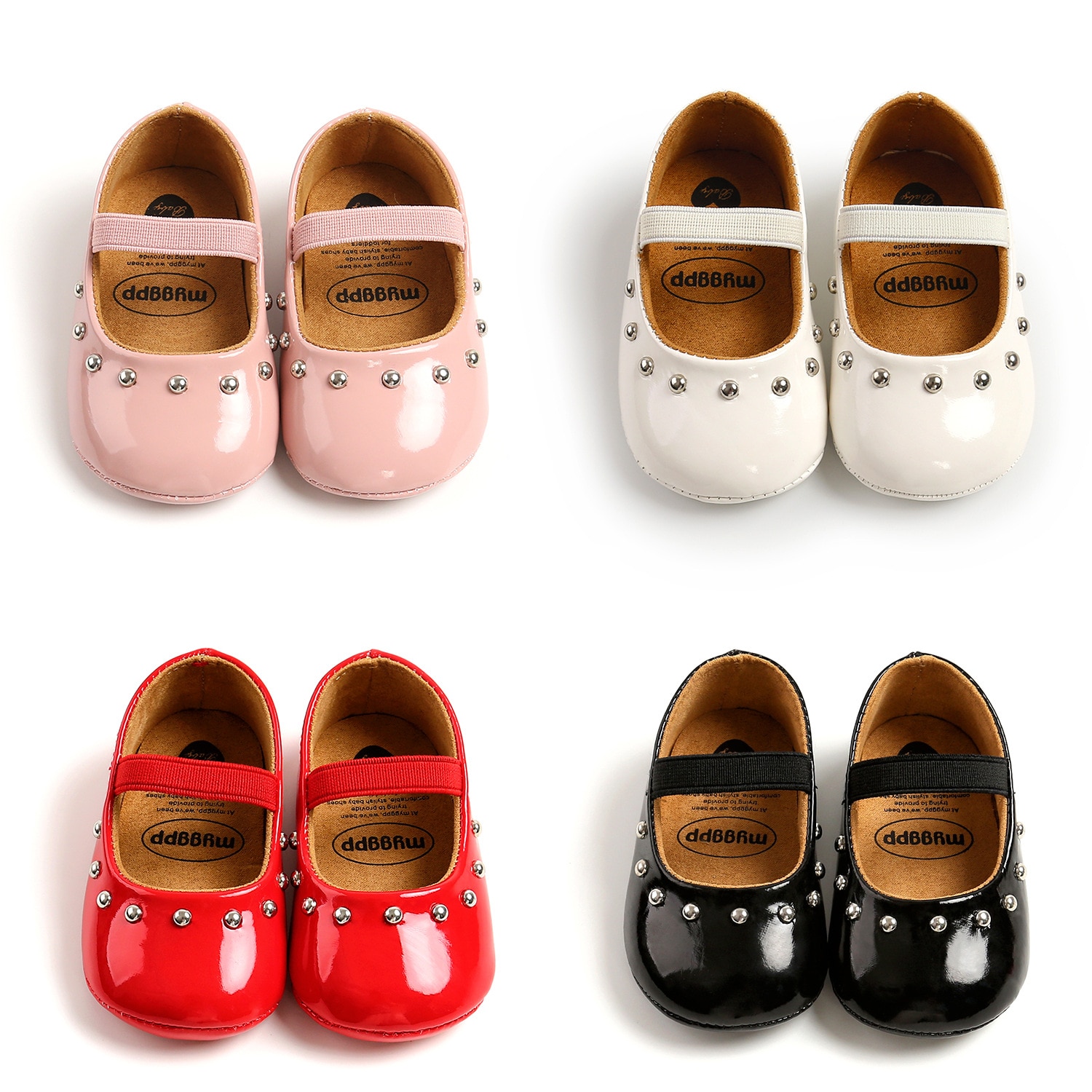 Newborn Baby Boy Girl Shoes Classic Bowknot Rubber Sole Anti-slip PU Dress Shoes First Walker Toddler Crib shoe