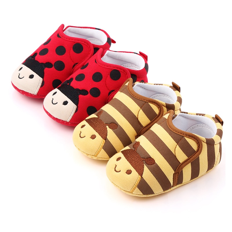 Newborn Baby Girl Boy Shoes Soft Sole Cartoon Animal Anti-slip Shoes Comfort Cotton Toddler Baby Shoe Baby First Walk zapatos