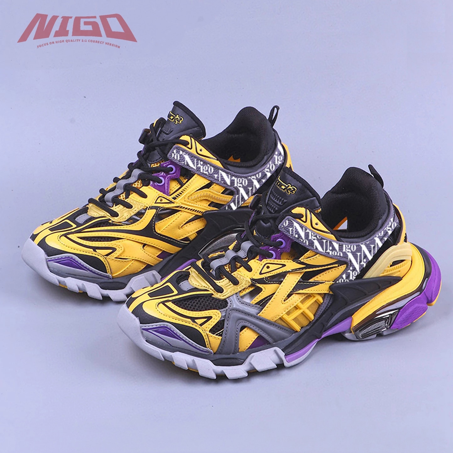 NIGO 21ss Track 4.0 Daddy Sneakers Casual Shoes Original Packaging #nigo518