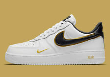 Nike Air Force 1 '07 LV8 Shoes White Black Gold DA8481-100 Men's Multi Size NEW