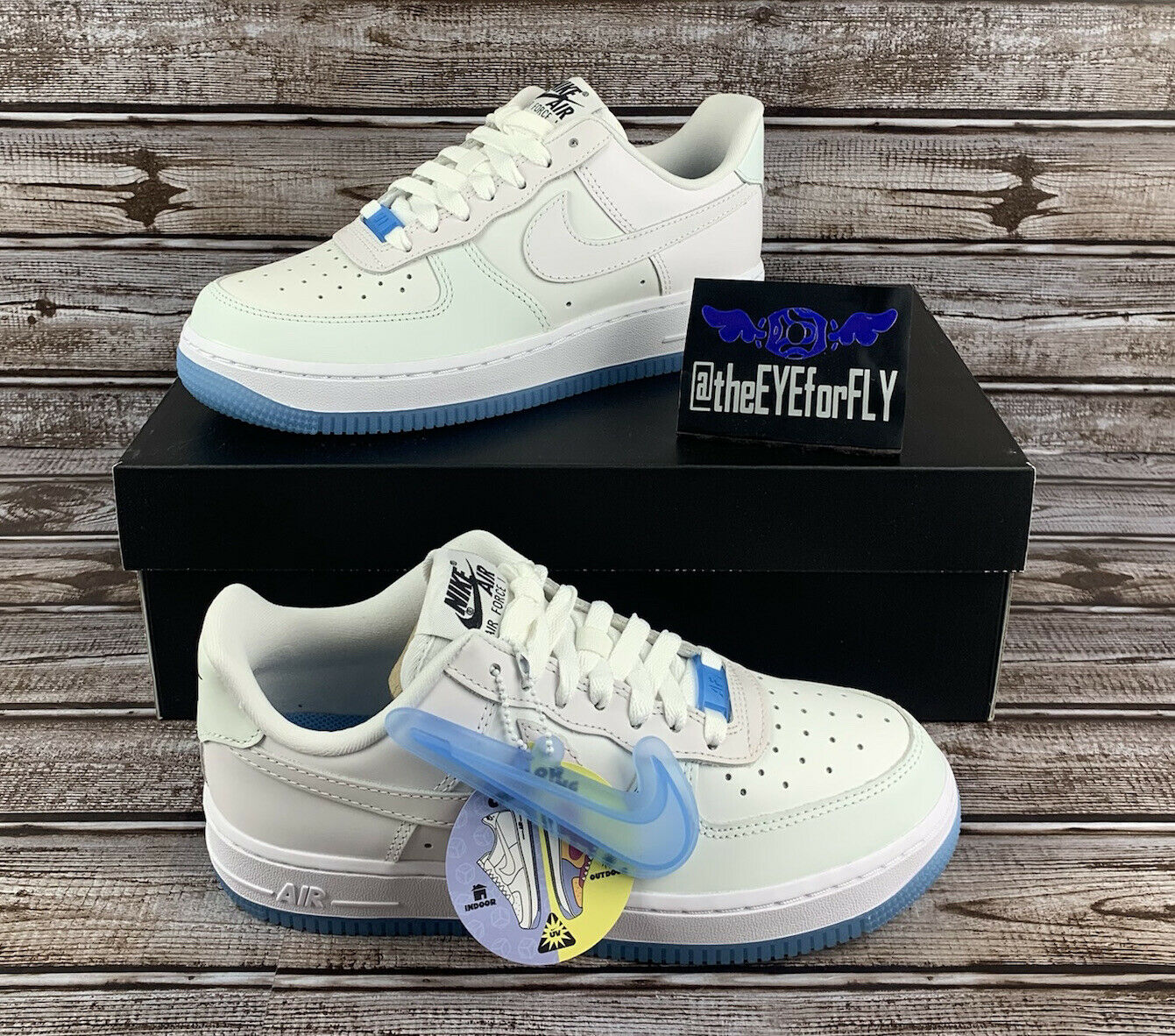 Nike Air Force 1 '07 UV Reactive Color Changing Shoes DA8301-100 Women’s 6.5 NEW