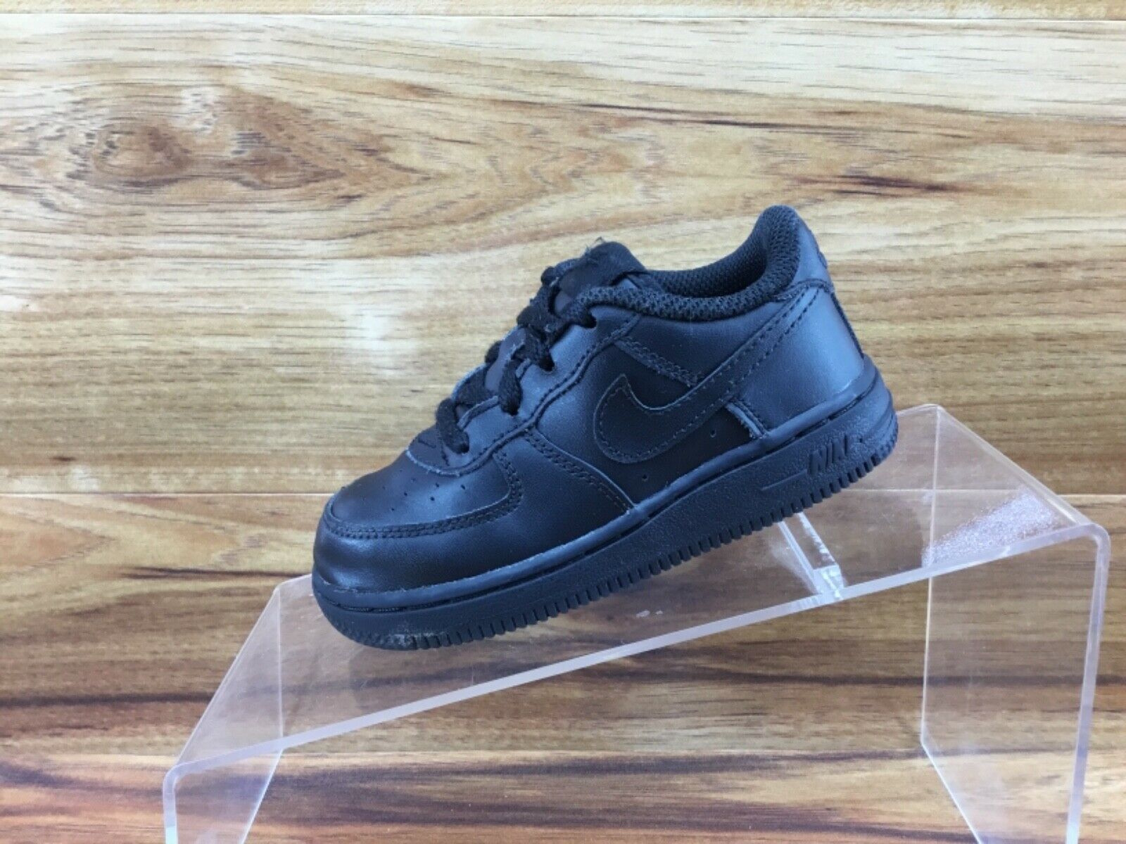 Nike Air Force 1 Baby Infant Triple Black Walking Shoes Toddlers Size 8C