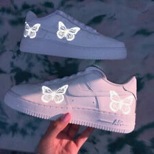 Nike Air Force 1 Custom Shoes Low Reflective Butterfly White Men Women Kids