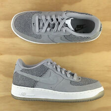 Nike Air Force 1 GS Premium Cool Gray White Athletic Shoes 748981-005 Youth Size