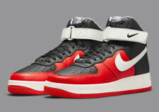 Nike Air Force 1 High '07 LV8 EMB Shoes Black Red DC8870-001 Men's Size 12, 13