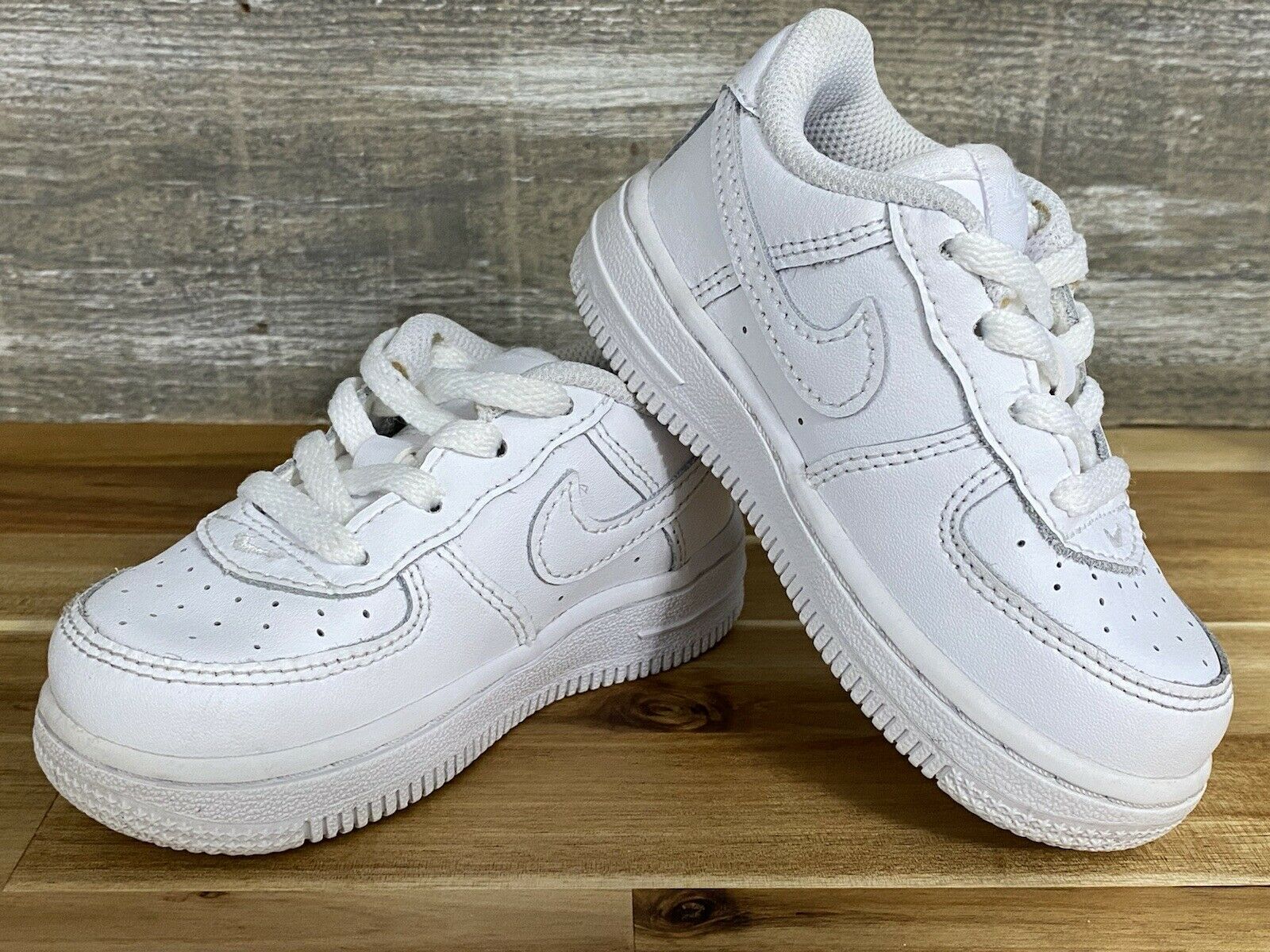 ✅Nike Air Force 1 Low (TD) Triple White Shoes 314194-117 Toddlers ✅Size 6C Kids