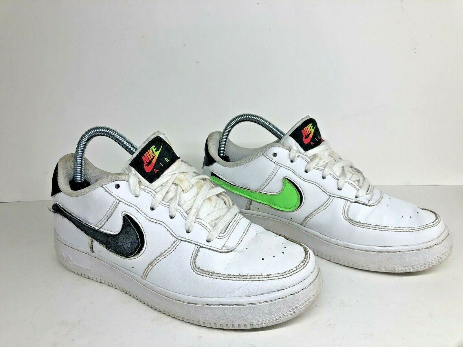 Nike Air Force 1 LV8 3 (GS) Shoes Size 7Y White/Black Strike Style AR7446 100