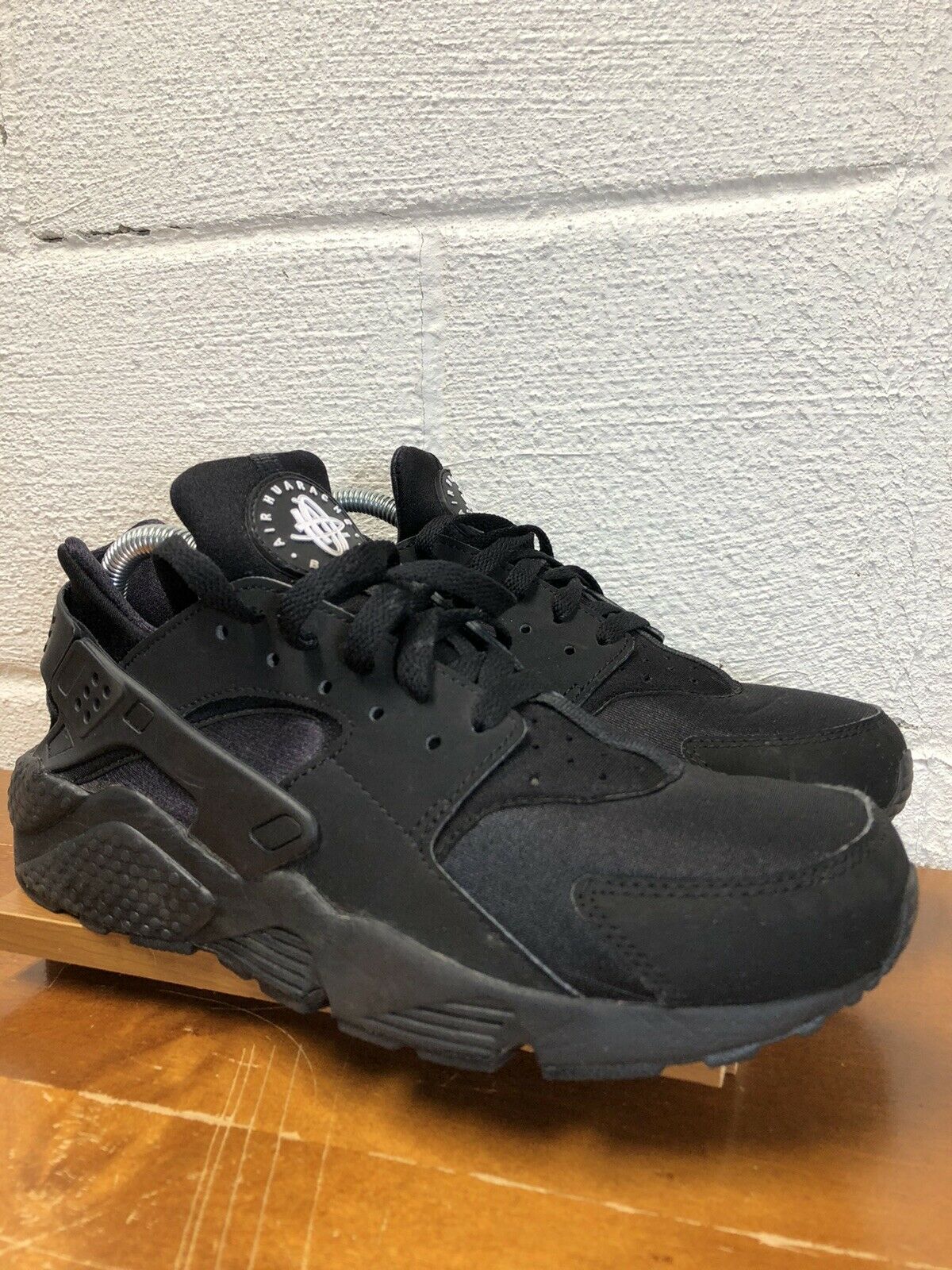 Nike Air Huarache Triple Black Shoes 318429-003 Men’s Size 9
