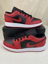 Nike Air Jordan 1 Low (GS) Gym Red Black White 553560-606 Kids shoes NEW Youth
