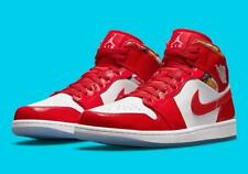 Nike Air Jordan 1 Mid SE Shoes Chile Red White Pollen DC7294-600 Men's Size NEW