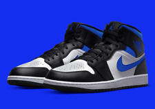 Nike Air Jordan 1 Mid Shoes Royal White Racer Blue Black 554724-140 Men's NEW