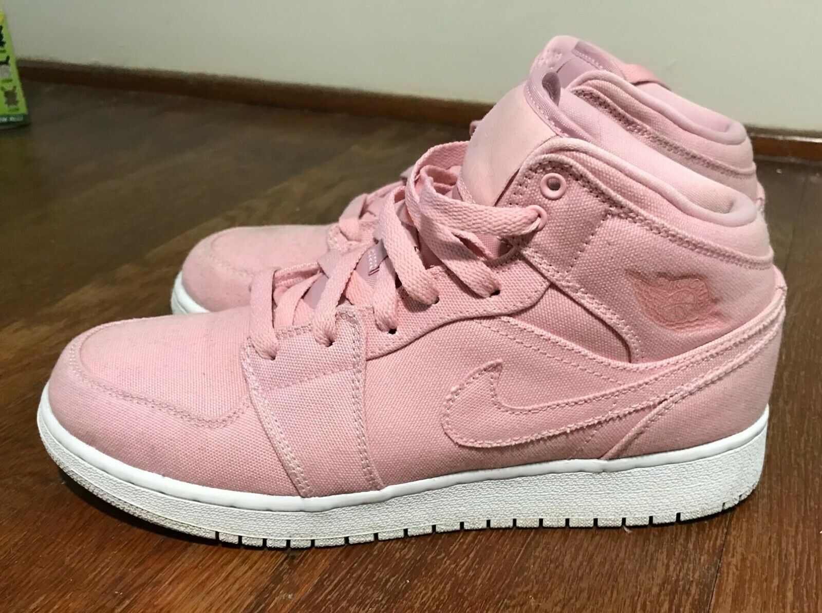 Nike Air Jordan 1 Pink Mid "Easter Pack" for Girls/Women - rare high-top shoes