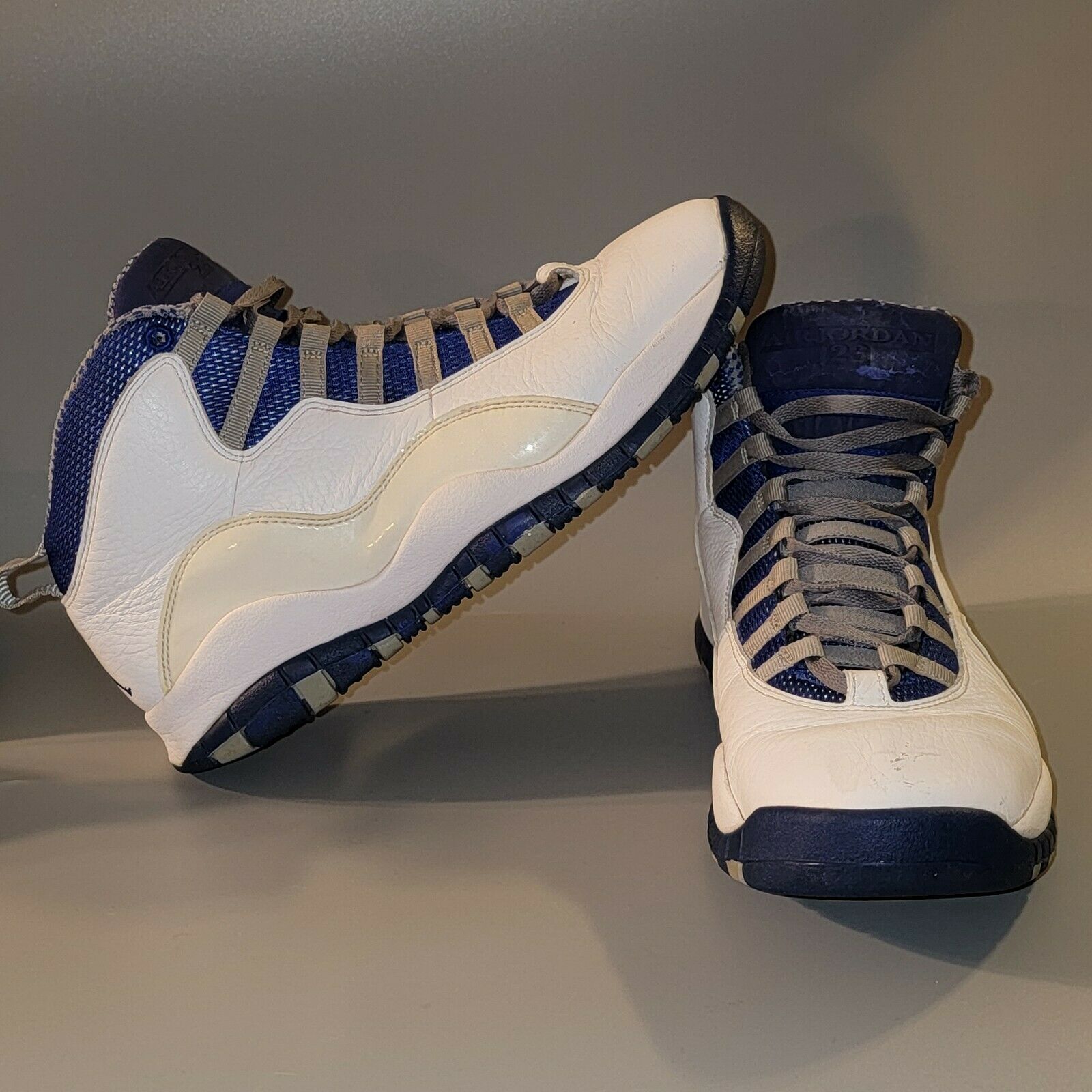 Nike Air Jordan 10 X Retro Old Royal Men's Size 7.5 Blue/White Shoes(487214-107)