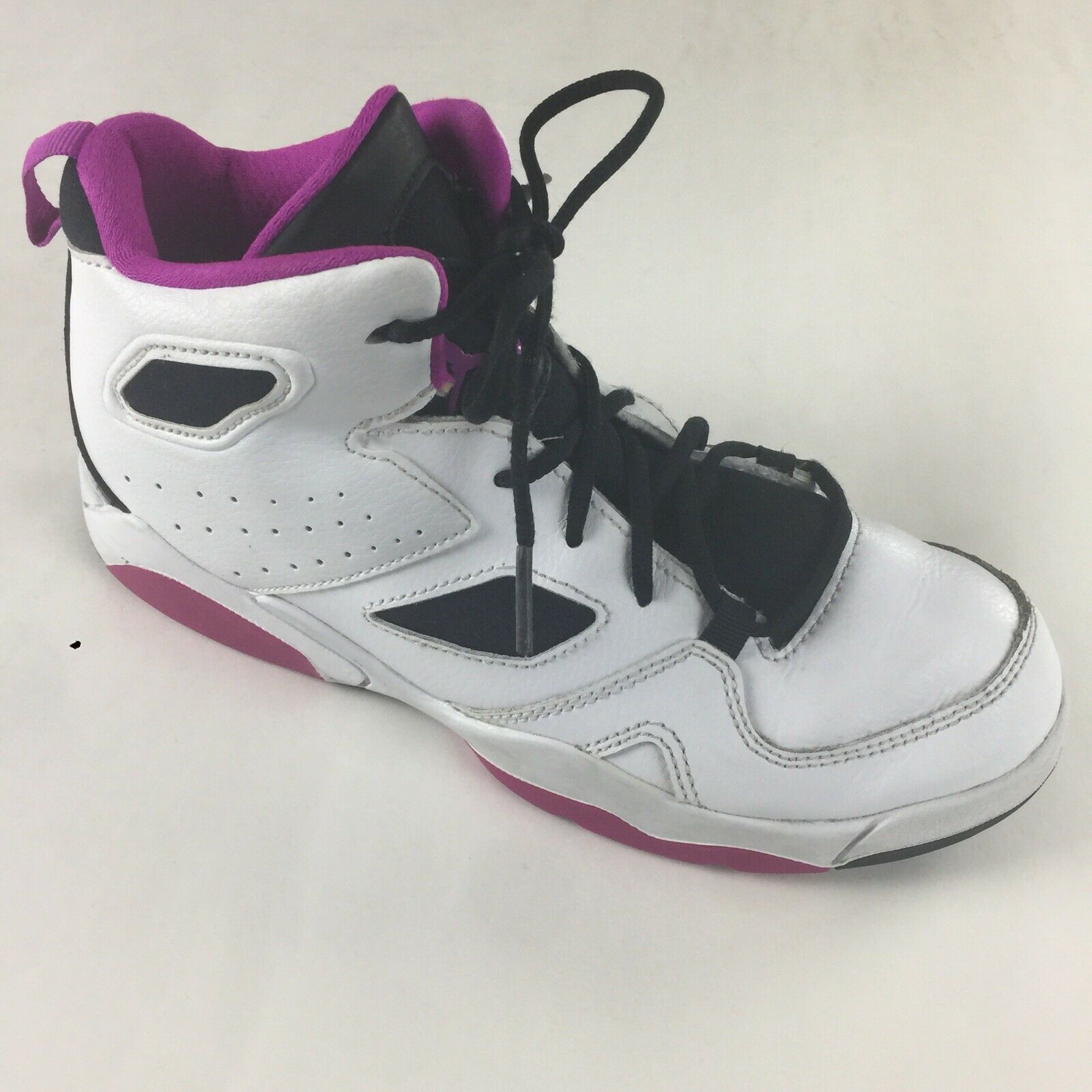 Nike Air Jordan Girls Flight Club 91 Retro Basketball Shoes 555332-100 Size 3Y