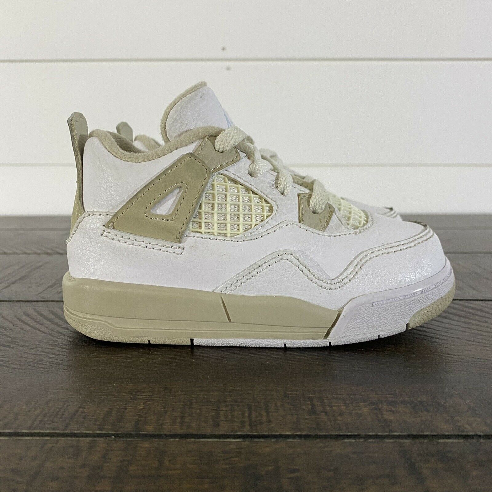 Nike Air Jordan IV 4 Retro GT 'Linen' White/Light Sand Toddler Shoes Size 7C
