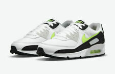 Nike Air Max 90 Shoes White Black Hot Lime Green CZ1846-100 Men's NEW