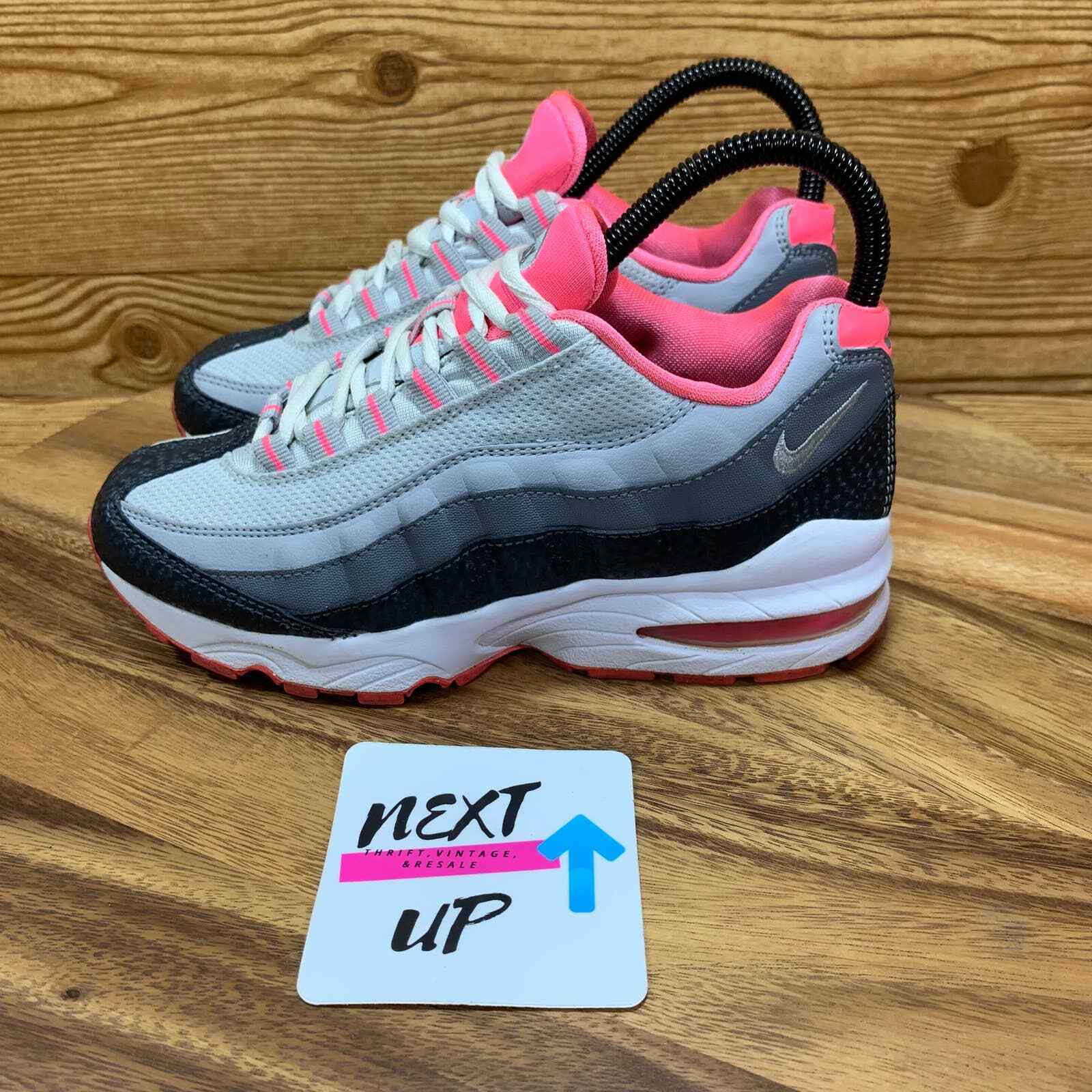 Nike Air Max 95 LE Pink Girls Athletic Sneakers Kids Shoes size 4 Youth EUC Cute