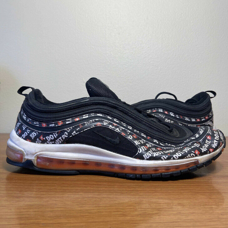 Nike Air Max 97 Black Just Do It Men’s Size 13 Sneakers Shoes AT8437-001