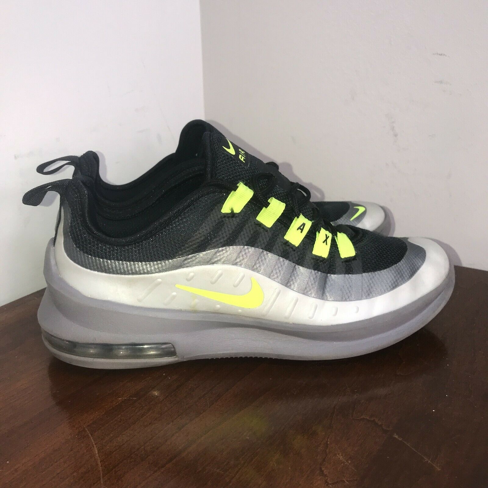 Nike Air Max AXIS Shoes AH5222-012 Black Grey Volt Kids Youth Size US 6Y