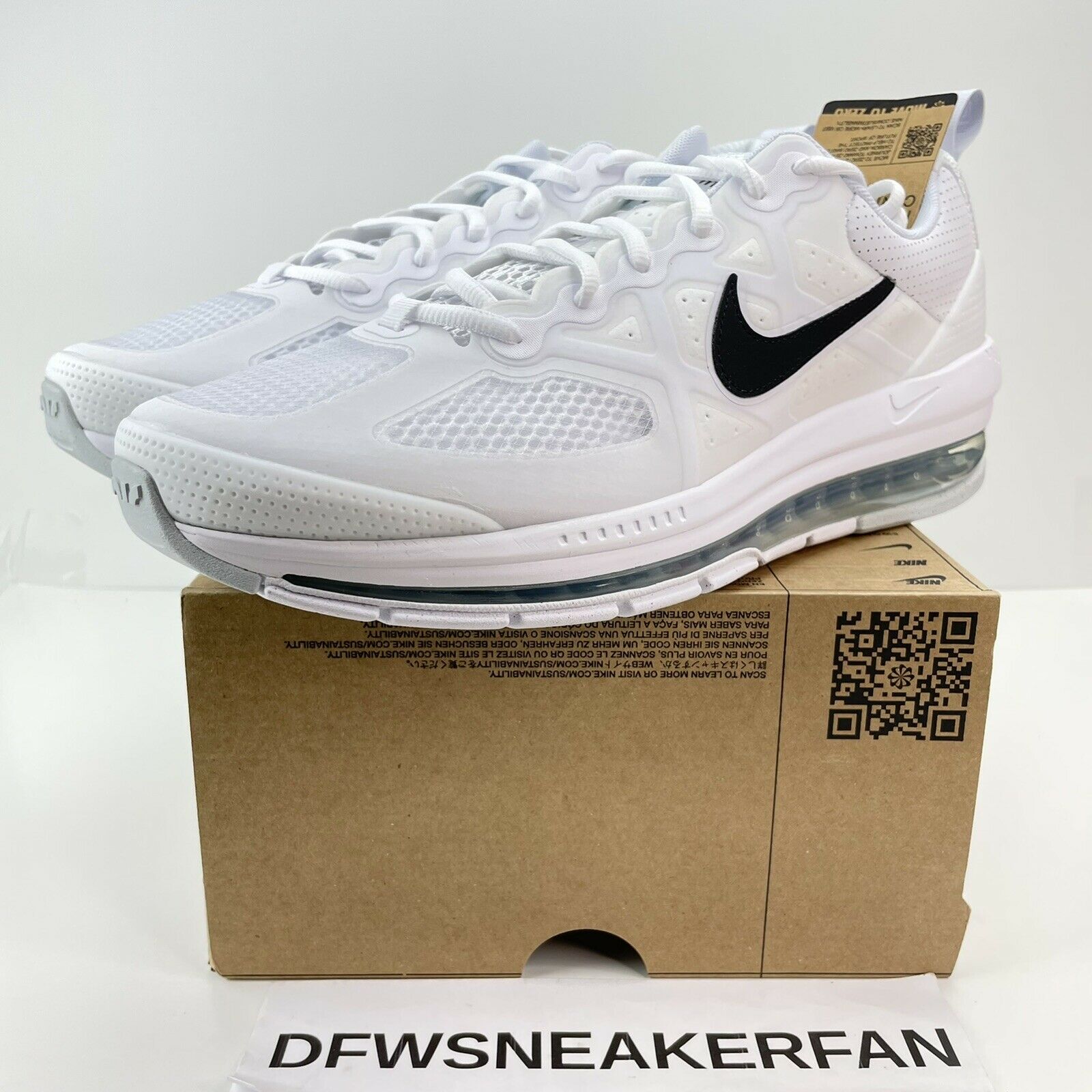 Nike Air Max Genome White Pure Platinum Running Shoes CW1648-100 Men’s 13 New