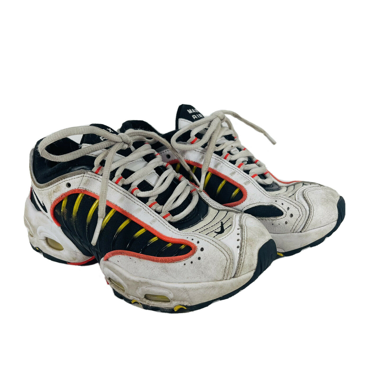 Nike Air Max TailWind 4 GS Shoes White Black Bright Crimson BQ9810-105 Size 5Y