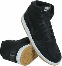 Nike Big Dunk HIGH LUX Black Suede White Skateboard Shoes 854165-001 Men 12.5