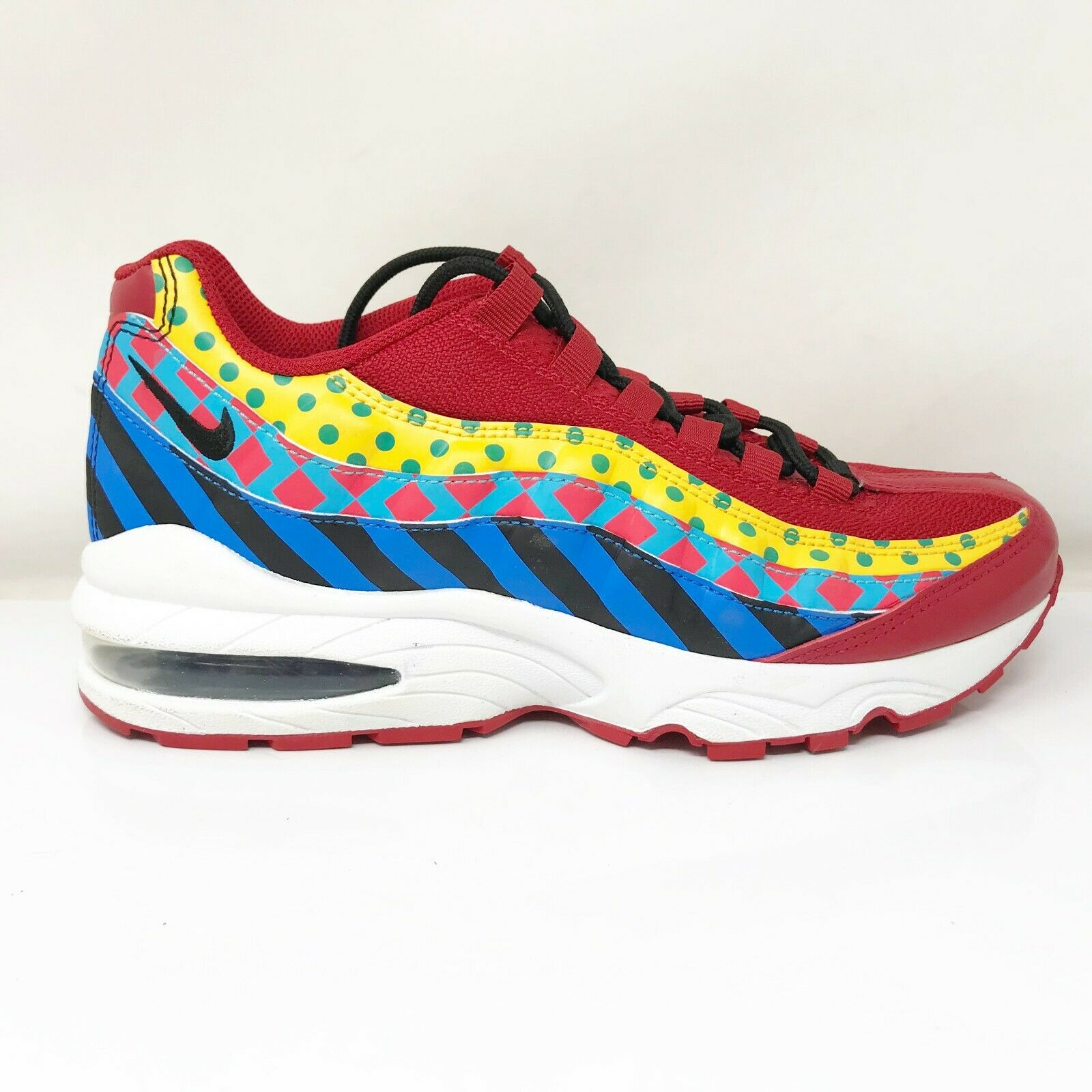Nike Boys Air Max 95 CI4422-600 Multicolor Running Shoes Lace Up Low Top Size 6Y