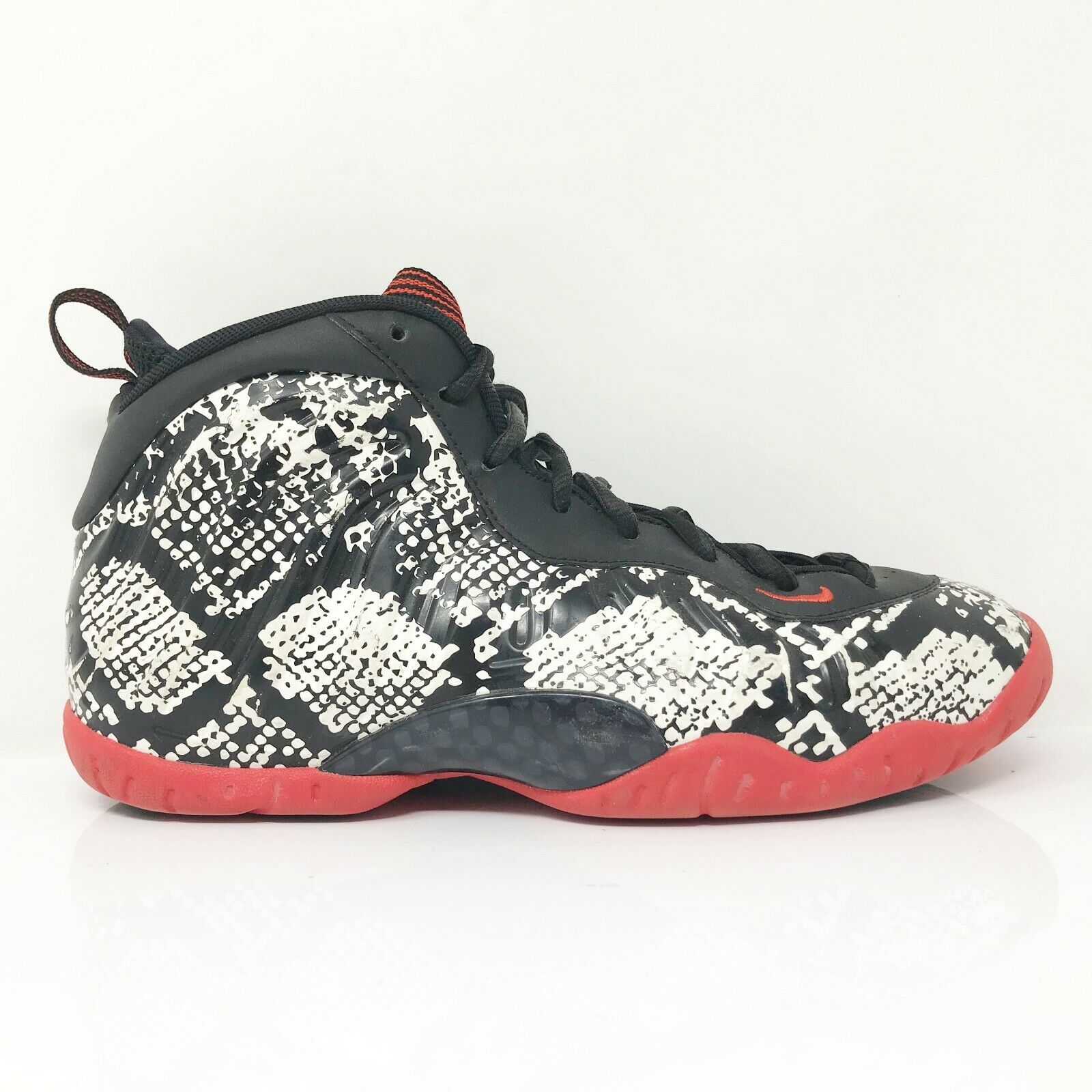 Nike Boys Little Foamposite 1 644791-104 Black Basketball Shoes Sneakers Size 6Y