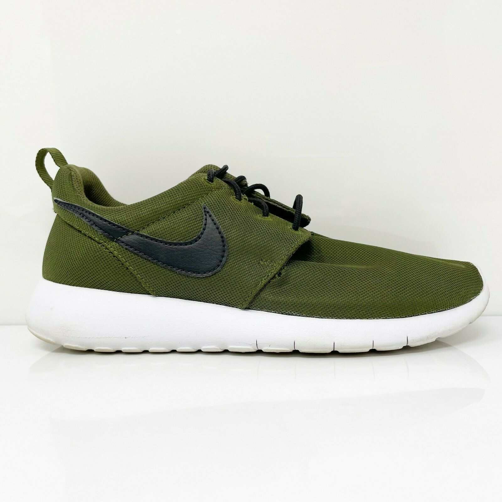 Nike Boys Roshe One 599728-303 Green Running Shoes Sneakers Size 7Y