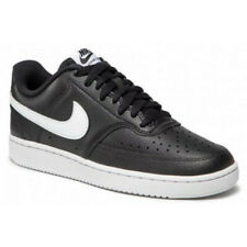 Nike COURT VISION LOW Mens Black White CD5463-001 Low Top Leather Sneakers Shoes
