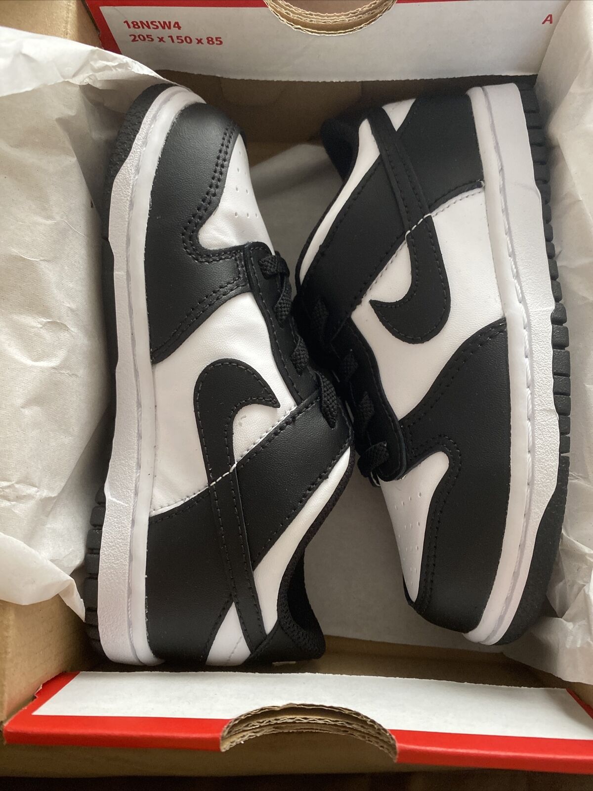 Nike Dunk Low Size 10C Panda Toddler Preschool Black White Shoes Sneakers