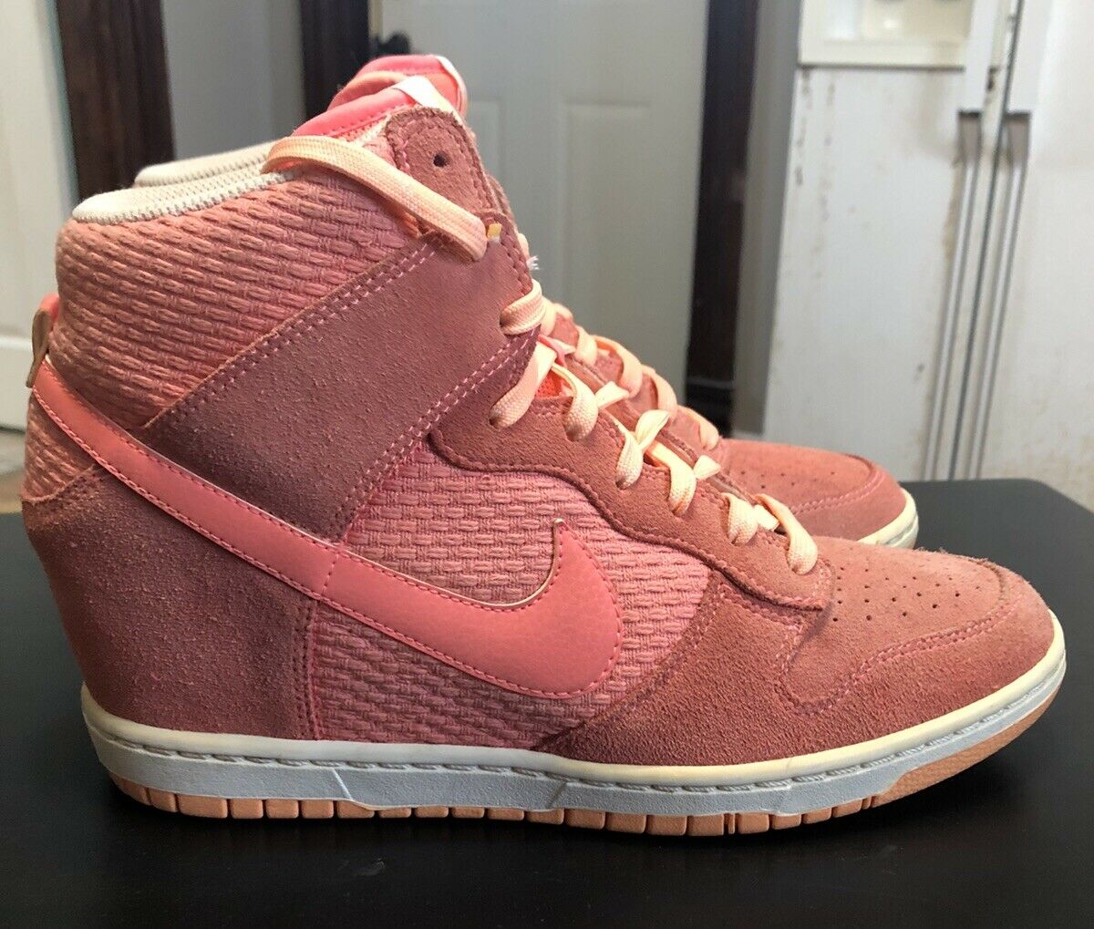 Nike Dunk Sky Hi Essential Wedge Pink Sneakers Shoes 644877-602 Women’s Size 11