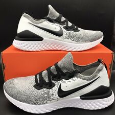 Nike Epic React Flyknit 2 Oreo Running Shoes BQ8928-101 Black White Mens Size