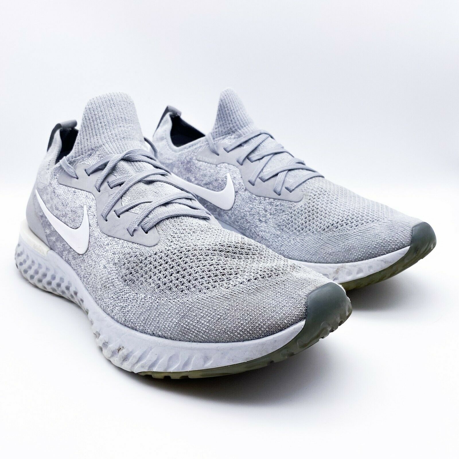 Nike Epic React Flyknit Men's Running Shoes Wolf Gray AQ0067-002 Size 13