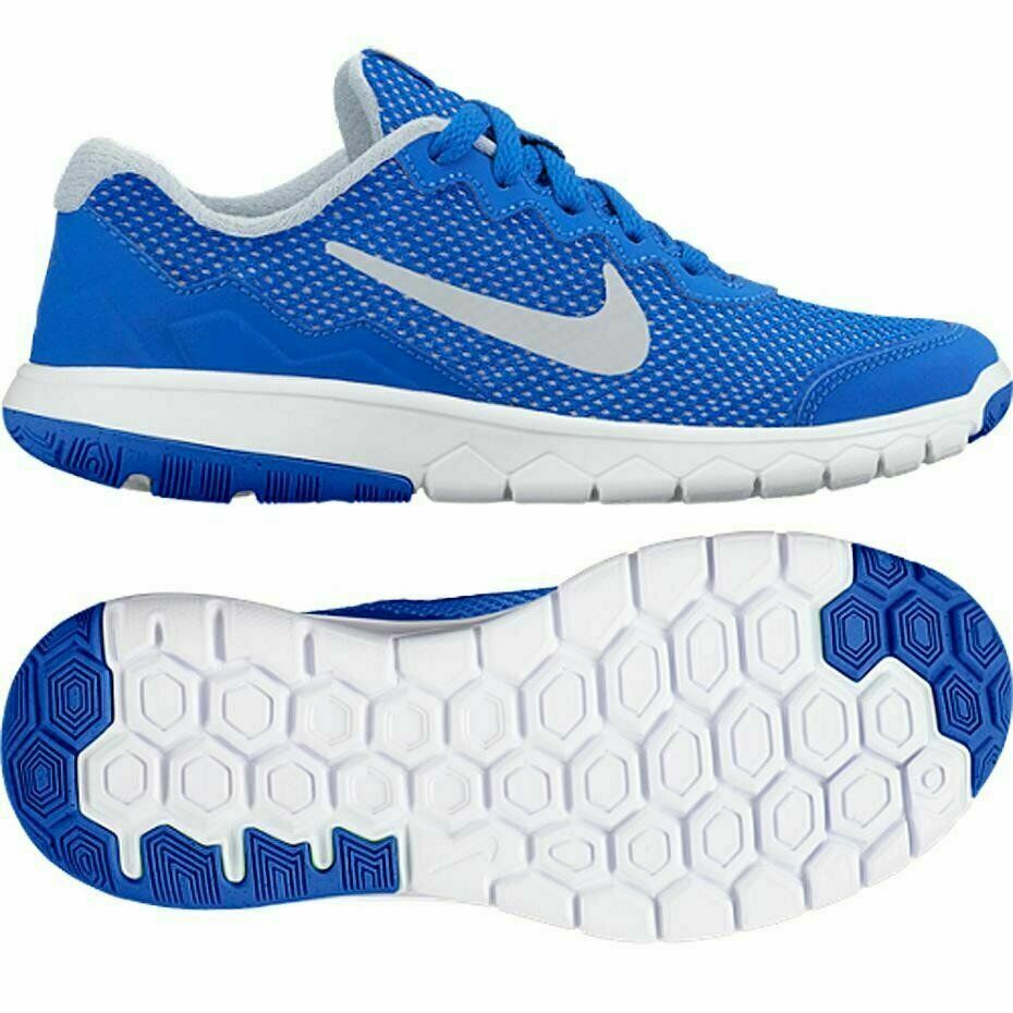 Nike Flex Experience 4 (GS) Hyper Cobalt/Silver Running Shoes-Size 5Y NWB