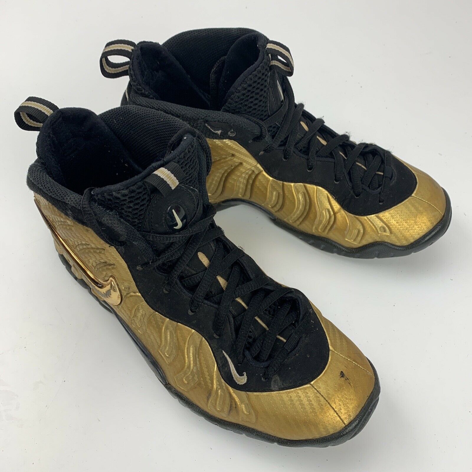 Nike Foamposite Pro Youth Shoes Size 7 Y Metallic Gold 644792-701