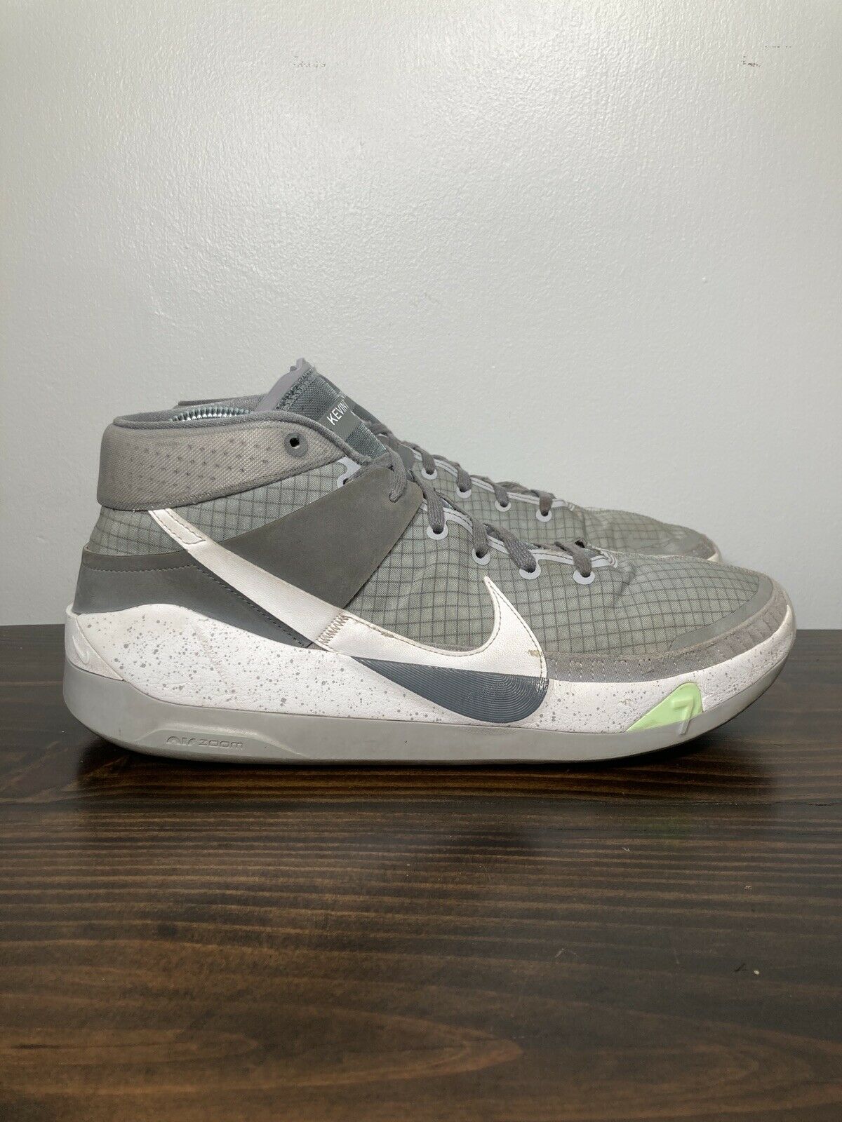 Nike KD 13 TB Wolf Grey Cool Grey White CK6017-001 Basketball Shoes US Size 15