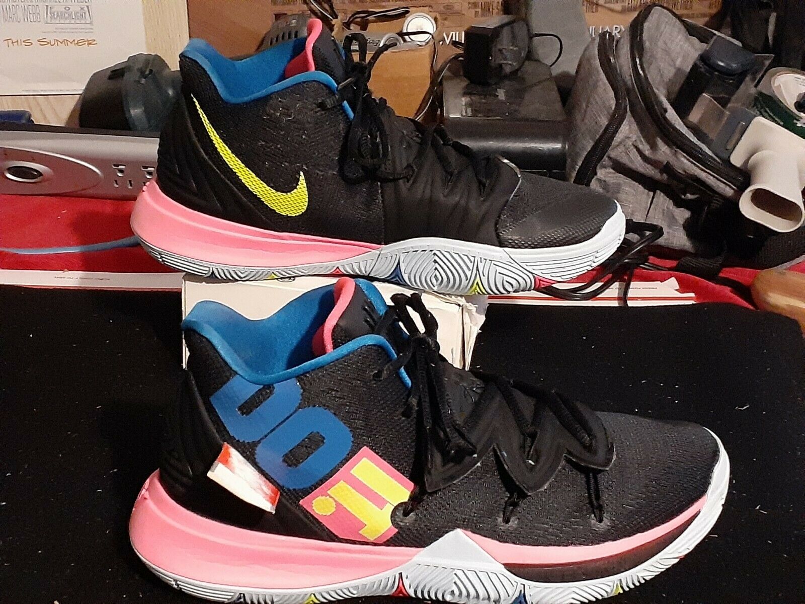 Nike Kyrie 5 Just Do It 2019 Black Pink Mens basketball shoes size 10 A02918-003