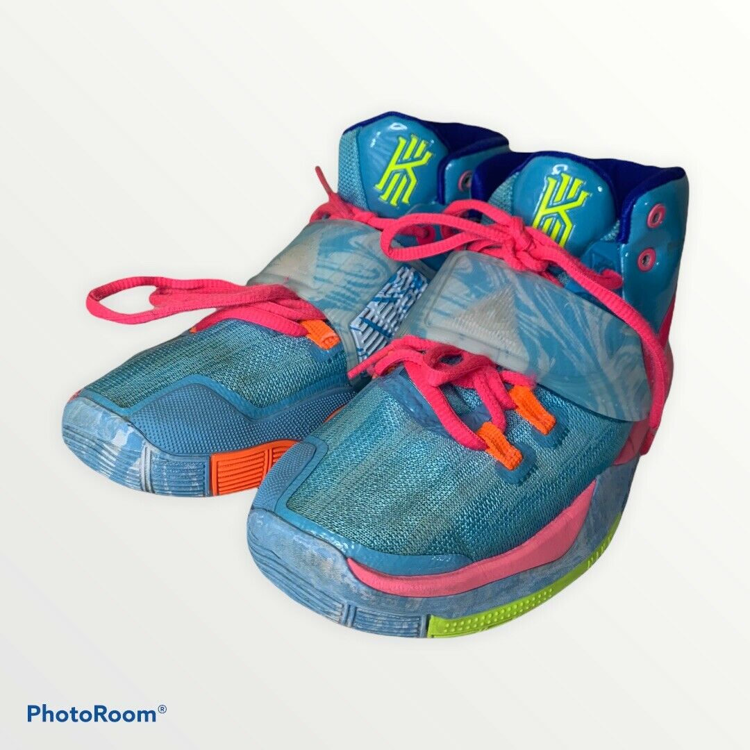 Nike Kyrie 6 pool size 4y womens 5.5 cz4686-409 sneaker shoes hyper pink blue