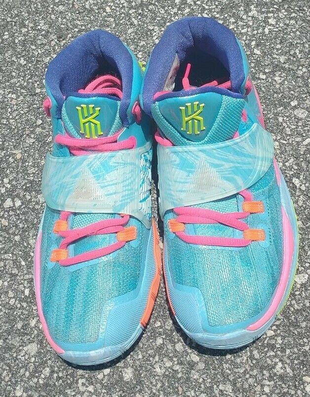 Nike Kyrie 6 pool size 4y womens 5.5 cz4686-409 sneaker shoes hyper pink blue