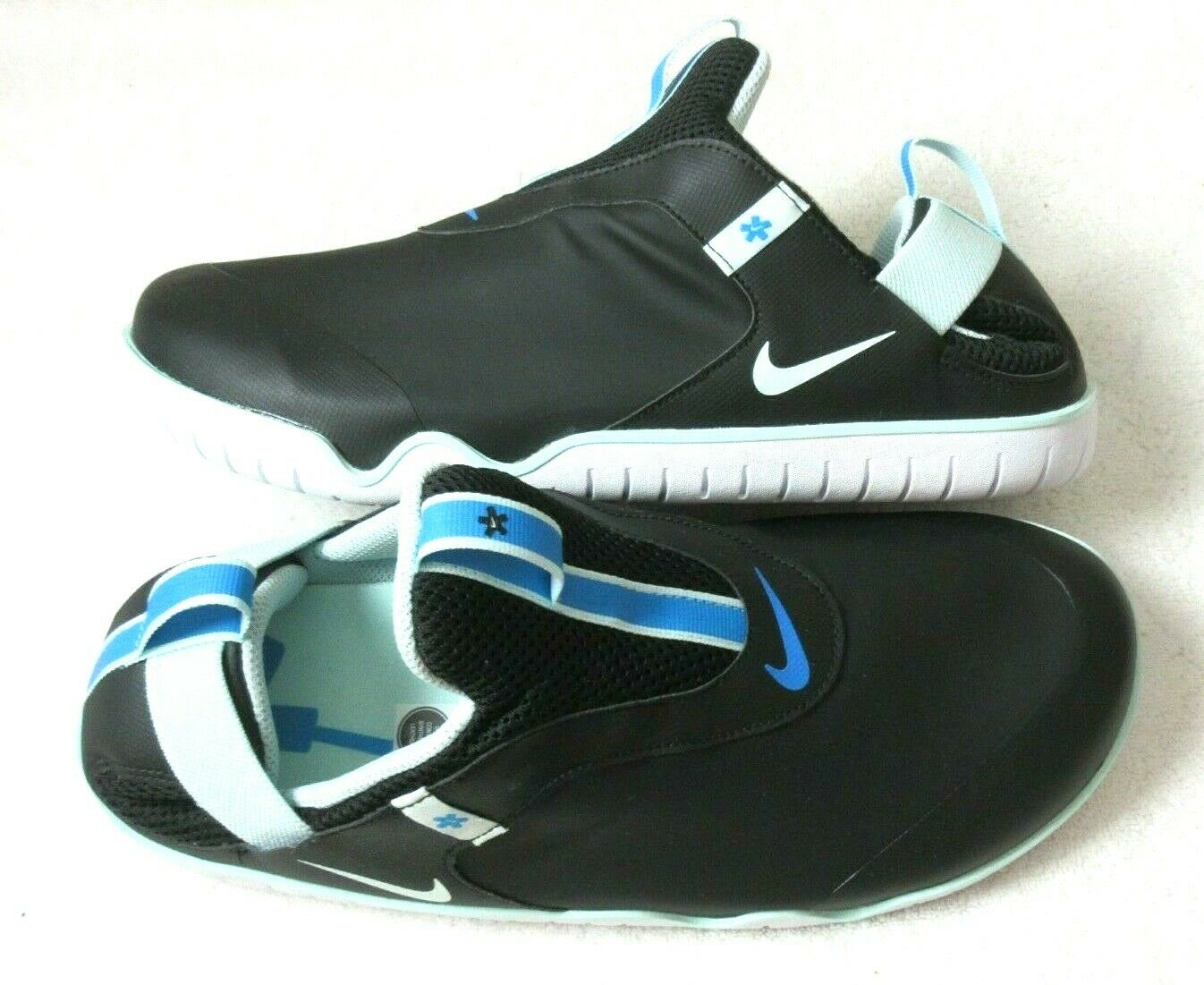 Nike Men's Air Zoom Pulse Nursing Medical Slip On Shoes Black Teal Size 12 NEW
