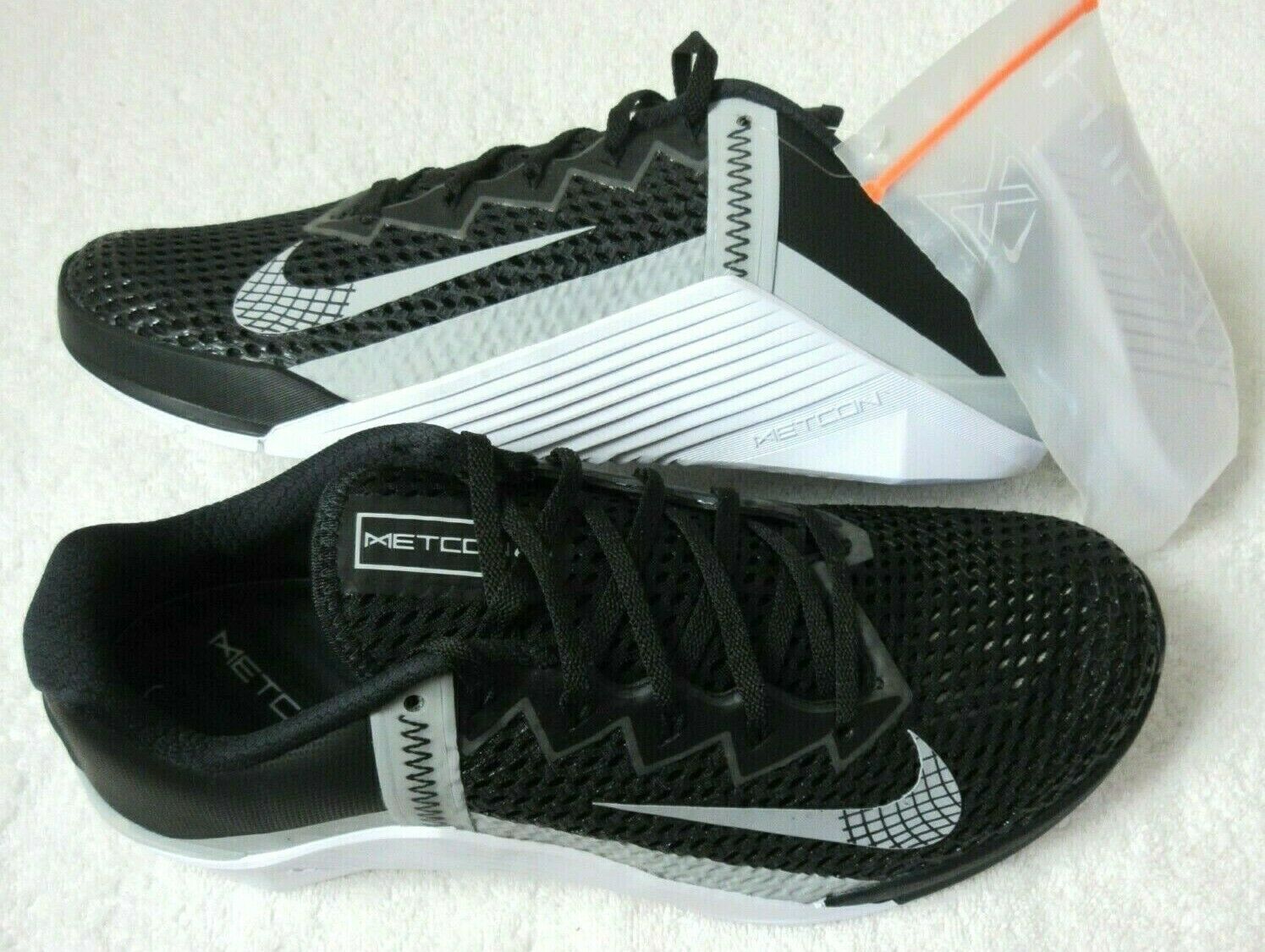 Nike Men's Metcon 6 Training Shoes Black Lt Smoke Grey White Size 10 CK9388 010